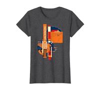 Disney Percy Jackson and Pegasus Greek Vase Style Maglietta, Donna, Grigio Scuro, 3XL