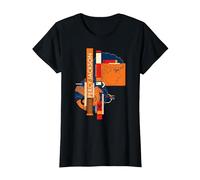 Disney Percy Jackson and Pegasus Greek Vase Style Maglietta, Donna, Nero, 3XL