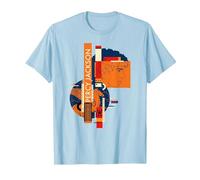 Disney Percy Jackson and Pegasus Greek Vase Style Maglietta, Uomo, Celeste, L