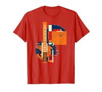 Disney Percy Jackson and Pegasus Greek Vase Style Maglietta, Uomo, Rosso, M