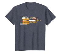 Disney Percy Jackson Riptide Pen is Mightier Than the Sword Maglietta, Bambini, Pervinca, 6 anni