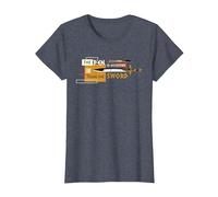 Disney Percy Jackson Riptide Pen is Mightier Than the Sword Maglietta, Donna, Pervinca, 3XL
