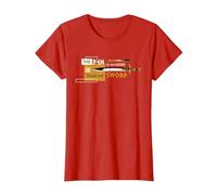 Disney Percy Jackson Riptide Pen is Mightier Than the Sword Maglietta, Donna, Rosso, 3XL