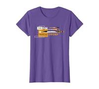 Disney Percy Jackson Riptide Pen is Mightier Than the Sword Maglietta, Donna, Viola Mélange, 3XL