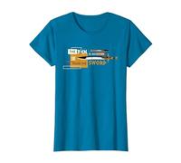 Disney Percy Jackson Riptide Pen is Mightier Than the Sword Maglietta, Donna, Zaffiro, 3XL