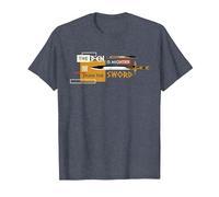 Disney Percy Jackson Riptide Pen is Mightier Than the Sword Maglietta, Uomo, Pervinca, 3XL