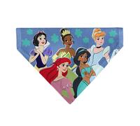 Disney Pet Bandana Disney Five Princesses Group Pose and Flowers Blues Slip On C
