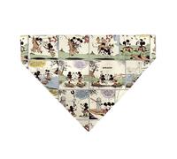 Disney Pet Bandana Mickey and Minnie Mouse Vintage Comic Strip Scenes Slip On Co