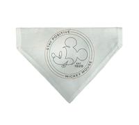 Disney Pet Bandana Mickey Mouse Stay Positive Line White Multi Color Slip On Col