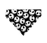 Disney Pet Bandana Nightmare Before Christmas Jack Expressions Scattered Black S