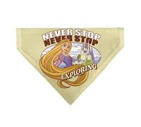 Disney Pet Bandana Rapunzel Never Stop Exploring Castle Pose Beige Red White Sli