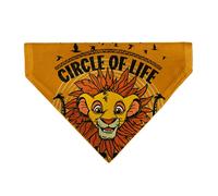 Disney Pet Bandana The Lion King Young Simba Circle of Life Pose Oranges Black S