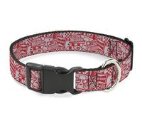 Disney Pet Collar, Dog Collar Plastic Buckle, Cars 3 Lightning McQueen Icons Col
