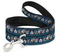 Disney Pet Leash, Dog Leash, Christmas Holiday Donald Goofy and Mickey with Pine