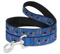 Disney Pet Leash, Dog Leash, Lilo and Stitch Stitch Expressions Blue, 6 Feet Lon