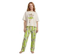 Disney Peter Pan Bianco Tinkerbell Pigiama a maniche corte a gamba lunga Donne
