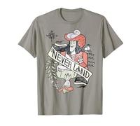 Disney Peter Pan Captain Hook Playing Card Maglietta, Uomo, Ardesia, XXL