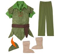 Disney Peter Pan - Costume per bambino, taglia 9/10, colore: Verde