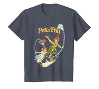 Disney Peter Pan Darling Flight Vintage Maglietta, Bambini, Pervinca, 10 anni
