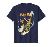Disney Peter Pan Darling Flight Vintage Maglietta, Uomo, Navy, S