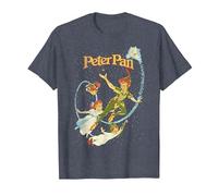 Disney Peter Pan Darling Flight Vintage Maglietta, Uomo, Pervinca, S