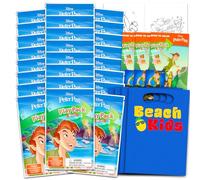 Disney Peter Pan e Trilli mini bomboniere set per bambini - Bundle con 24 mini Peter Pan/Trilli Grab n Go Play Pack con pagine da colorare, adesivi n altro (forniture per feste di compleanno Peter