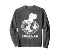 Disney Peter Pan Hooked On Being Bad Felpa, Unisex per adulti, Grigio Scuro, S
