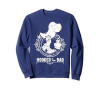 Disney Peter Pan Hooked On Being Bad Felpa, Unisex per adulti, Navy, L