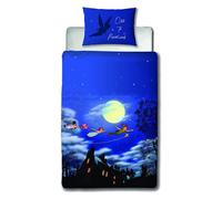 Peter Pan Felice Set Copripiumino Singolo Disney 2-in-1 Design Bambini Letto