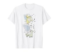 Disney Peter Pan Tinkerbell Airbrush Style Sketch Maglietta, Uomo, Bianco, XXL