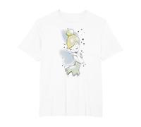Disney Peter Pan Tinkerbell Airbrush Style Sketch Maglietta, Uomo taglie grandi, Bianco, 3X Tall