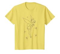 Disney Peter Pan Tinkerbell Wish Sketch Maglietta, Bambini, Limone, 3 Anni