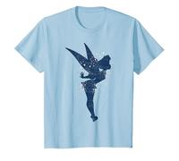 Disney Peter Pan Trilli, sagoma di Pixie Dust Maglietta, Bambini, Celeste, 10 anni