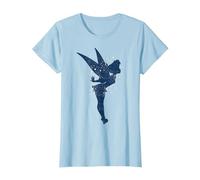 Disney Peter Pan Trilli, sagoma di Pixie Dust Maglietta, Donna, Celeste, XXL