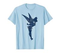 Disney Peter Pan Trilli, sagoma di Pixie Dust Maglietta, Uomo, Celeste, S
