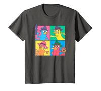 Disney Phineas And Ferb Agent P Pop Box Up Maglietta, Bambini, Asfalto, 6 anni