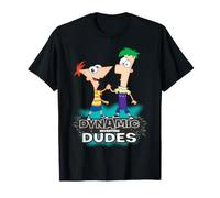 Disney Phineas and Ferb Dynamic Inventing Dudes Maglietta