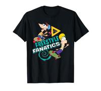 Disney Phineas and Ferb Freestyle Fanatics Skateboarding Maglietta