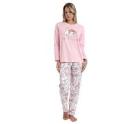 Disney Pigiama a maniche lunghe Sleepy Marie da donna, Rosa, M