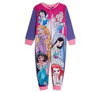 Disney Pigiama a Tutina per Ragazze Princess per Bambini Pigiama in Pile con Cerniera
