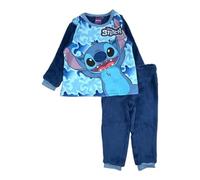 Disney Pigiama Bambino Lilo & Stitch, Design Lilo e Stitch, Comodo per Le Notti tranquille del Tuo Bambino, Marina, 3 Anni