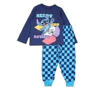 Disney Pigiama Bambino Lilo & Stitch, Design Lilo e Stitch, Comodo per Le Notti tranquille del Tuo Bambino, Marina, 5 Anni