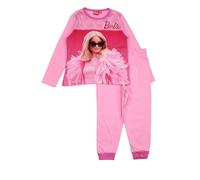 Disney Pigiama Barbie Bambina in Cotone, comodità e Morbidezza, Perfetto per la Notte, Design Colorato e Divertente, Rosa Chiaro, 6 Anni