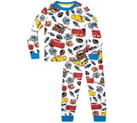 Disney Pigiama Cars Bambino | Saetta McQueen Pigiami Ragazzo | Pigiama Bambino Manica Lunga | Bianco 18-24 Mesi