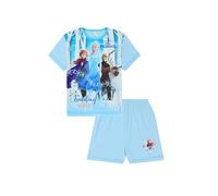 Disney Pigiama corto da bambina Frozen Travelling North, Blu, 5-6 Anni