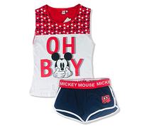 Disney Pigiama Corto Donna Mickey Mouse Canotta e Pantaloncino in Cotone 2901