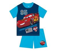 Disney Pigiama Corto Ragazzo Cars, Pigiami Ragazzo Saetta McQueen, Pigiami per Ragazzi, Pigiama Cars Estate, Blu 2-3 Anni