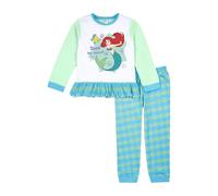 Disney Pigiama da bambina a forma di sirenetta Ariel, con volant in vita, costume da sirena per bambini, prodotto regalo ufficiale, Verde, 3-4 Years