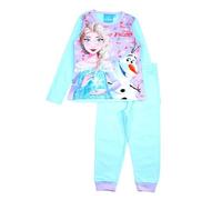 Disney Pigiama da Bambina in Cotone Frozen Pajama Set, Blu, 6 Anni Girl's