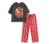 Disney Pigiama da Donna a Maniche Corte e Lunghe con Scritta La Sirenetta di Sebastian | Stampa Feel Crab-ulous | Pigiama e Completo da Notte da Film retrò | Merchandising